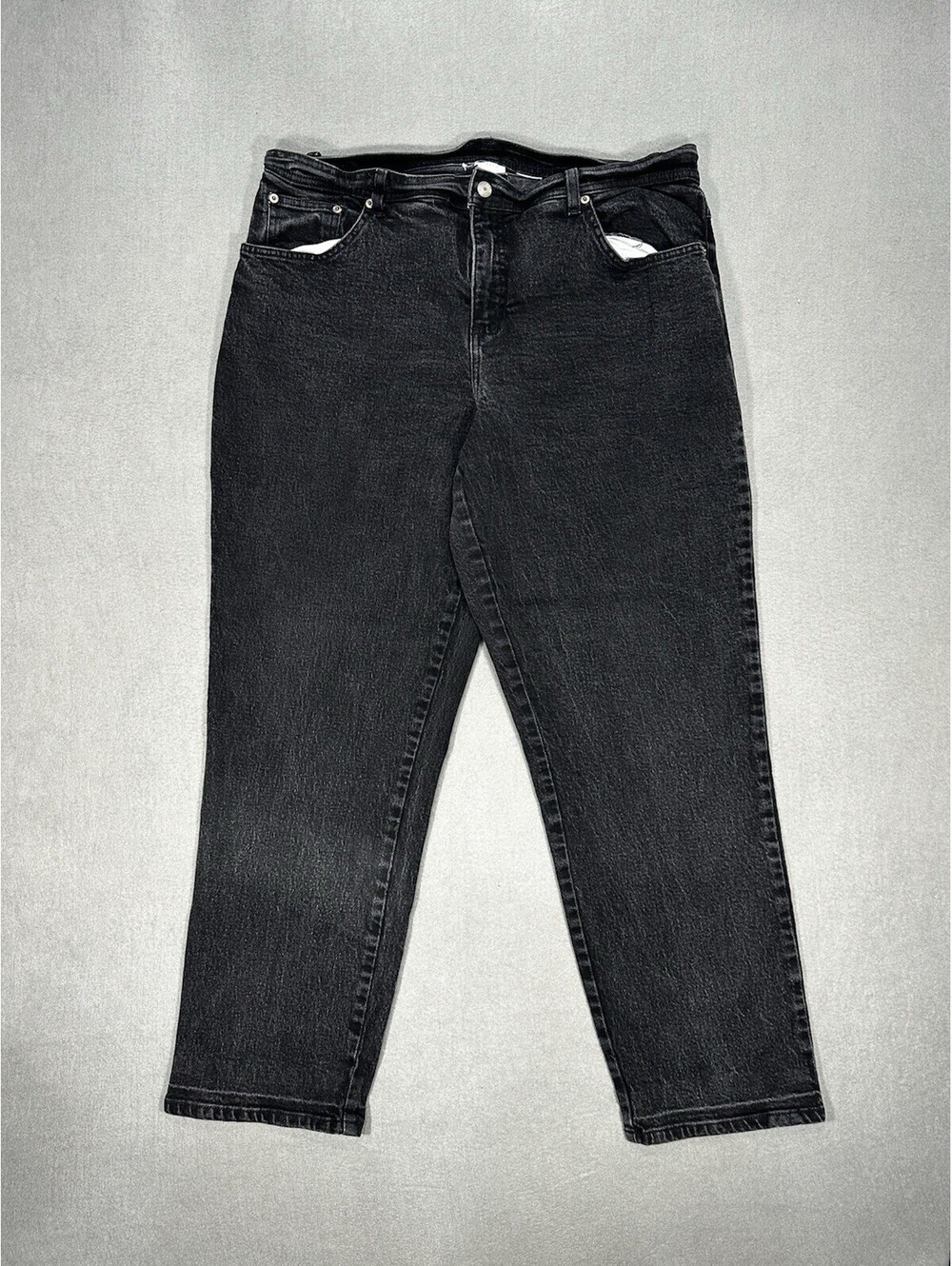JMS Just My Size 36X29 Women Jeans Black Stretch Denim Straight Leg Plus Size